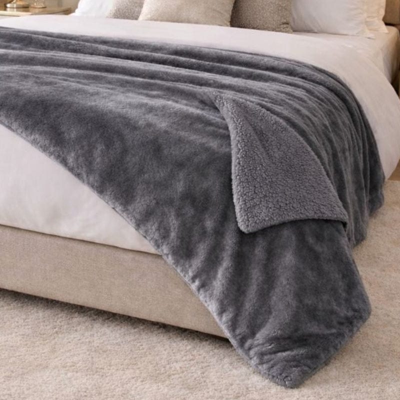 Malini Accessories Malini Cosy Slate Throw House of Isabella UK