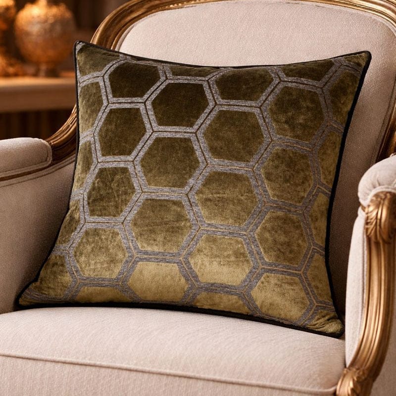 Malini Accessories Malini Ivor Olive Cushion House of Isabella UK