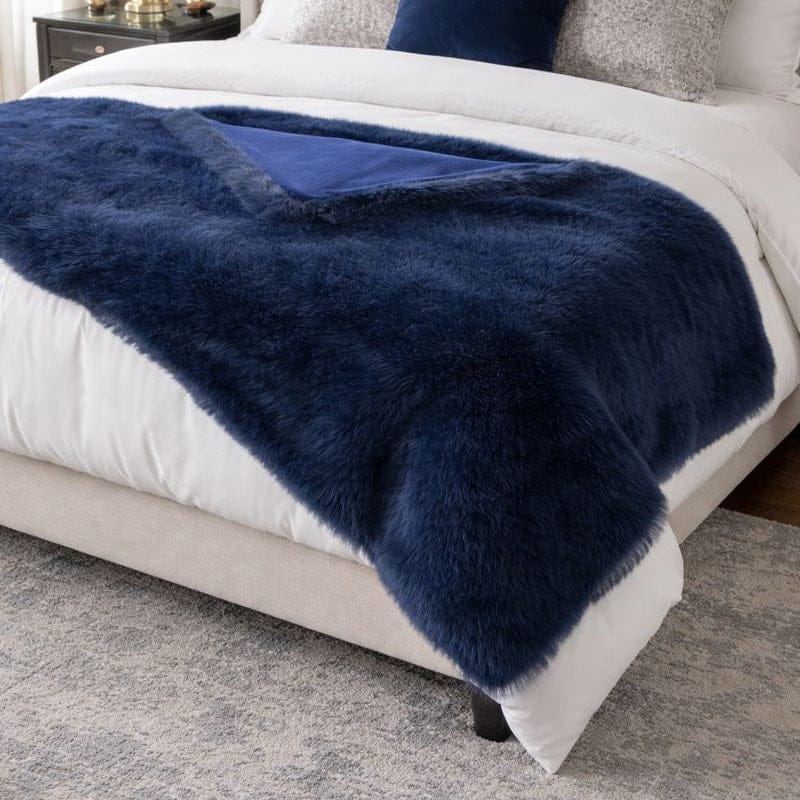 Malini Accessories Malini Jasper Navy Throw House of Isabella UK