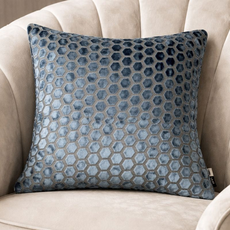 Malini Accessories Malini Jorvik Blue Cushion House of Isabella UK