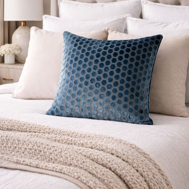 Malini Accessories Malini Jorvik Blue Cushion  | OUTLET House of Isabella UK
