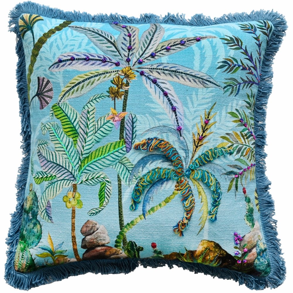 Malini Accessories Malini Karri Blue Cushion House of Isabella UK