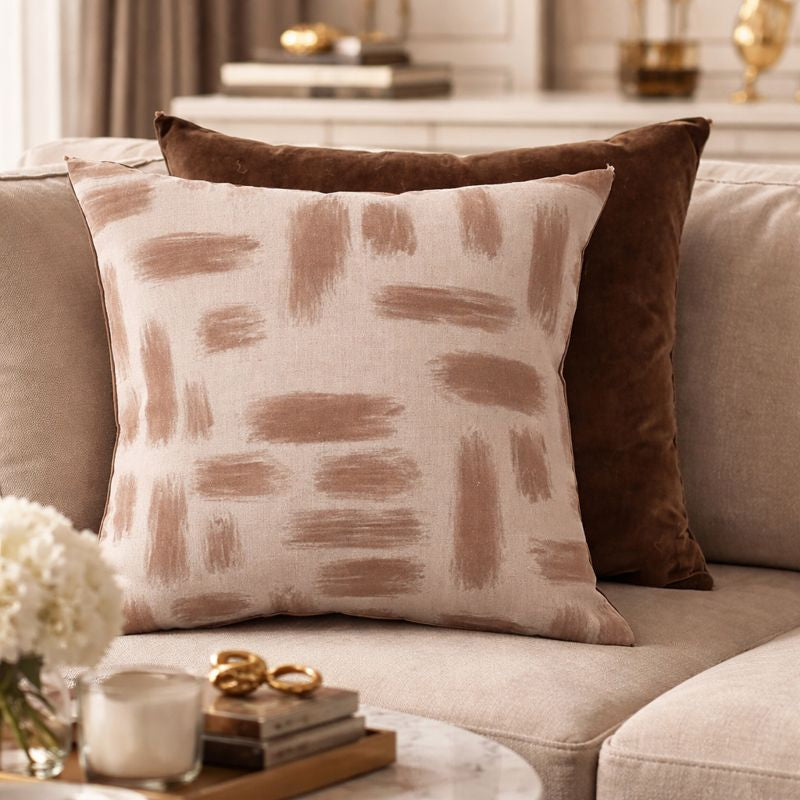 Malini Accessories Malini Kentish Taupe Cushion House of Isabella UK