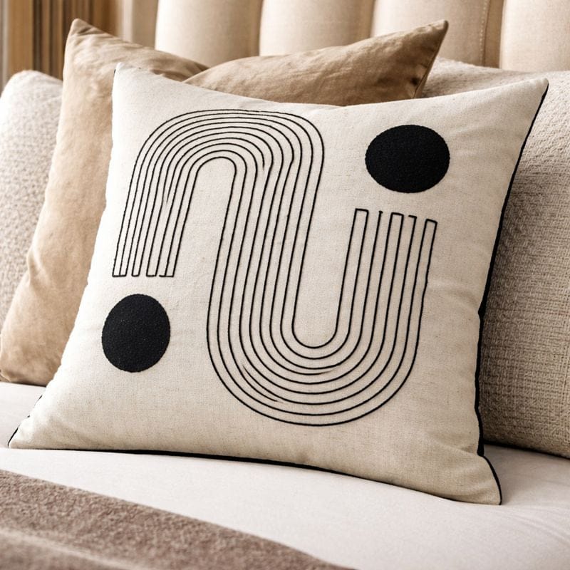 Malini Accessories Malini Klee Black Cushion House of Isabella UK