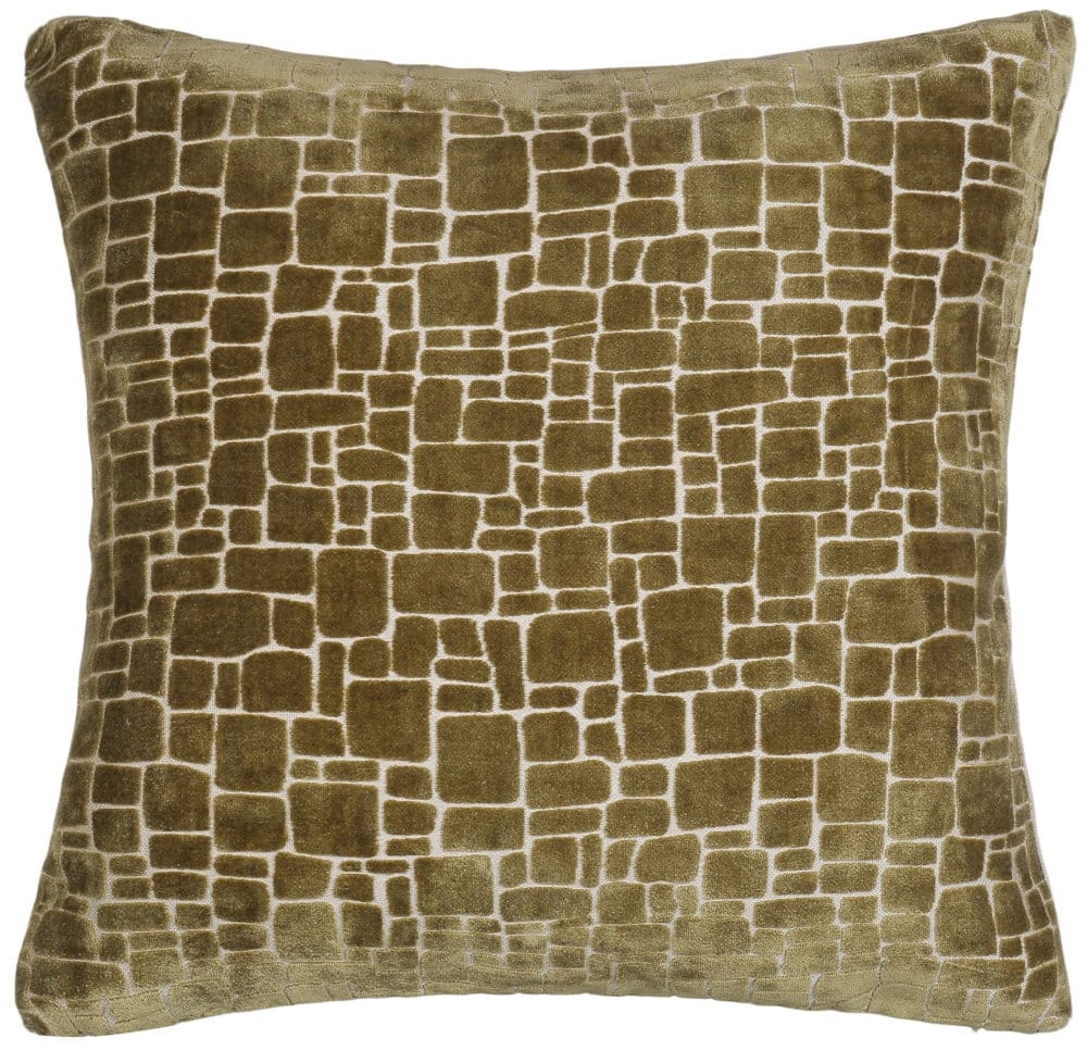 Malini Accessories Malini Large Bergen Olive Cushion House of Isabella UK