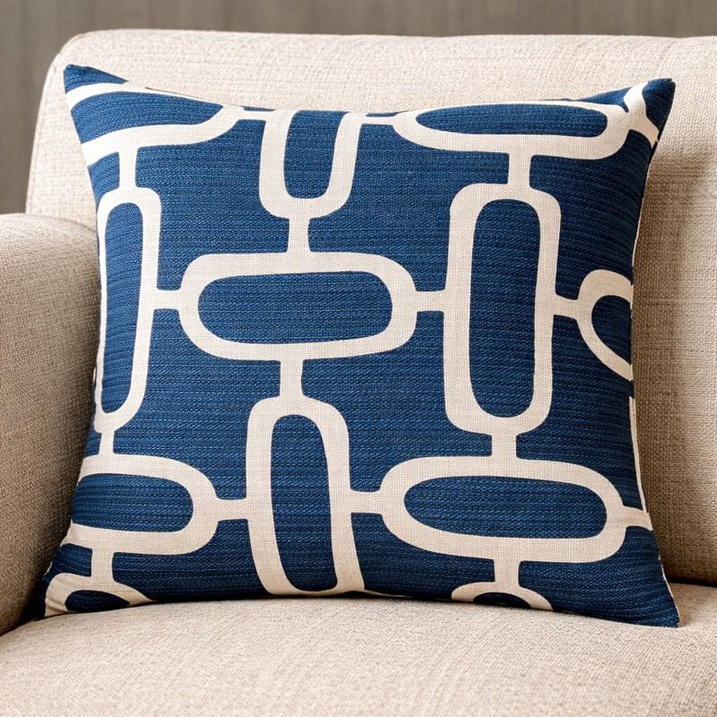 Malini Accessories Malini Large Edison Blue Cushion House of Isabella UK