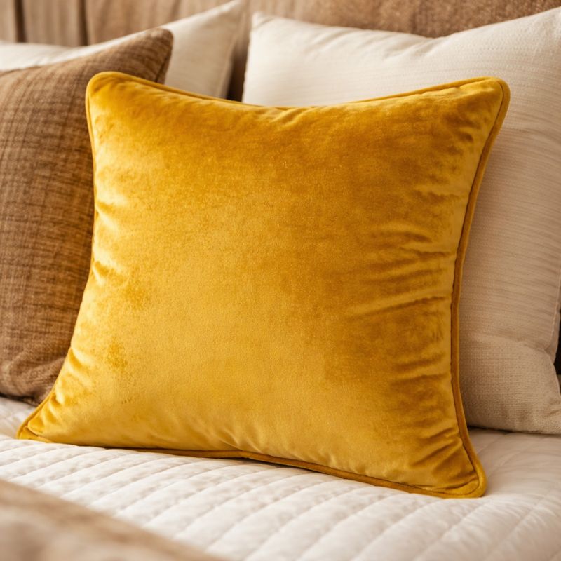 Malini Accessories Malini Large Luxe Cognac Cushion House of Isabella UK
