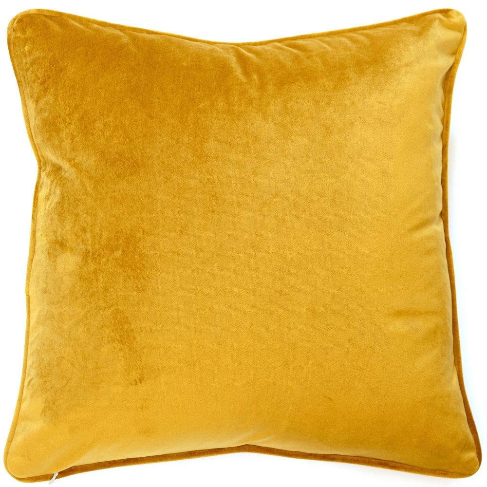 Malini Large Luxe Cognac Cushion.