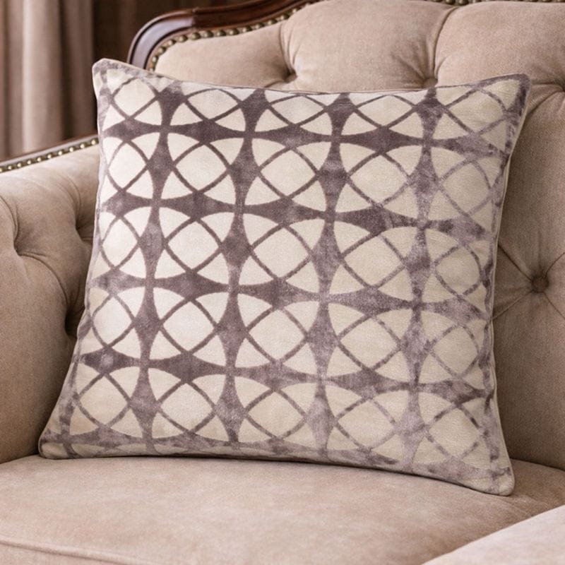 Malini Accessories Malini Large Spiral Grey Cushion House of Isabella UK