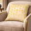 Malini Accessories Malini Large Spiral Mustard Cushion House of Isabella UK