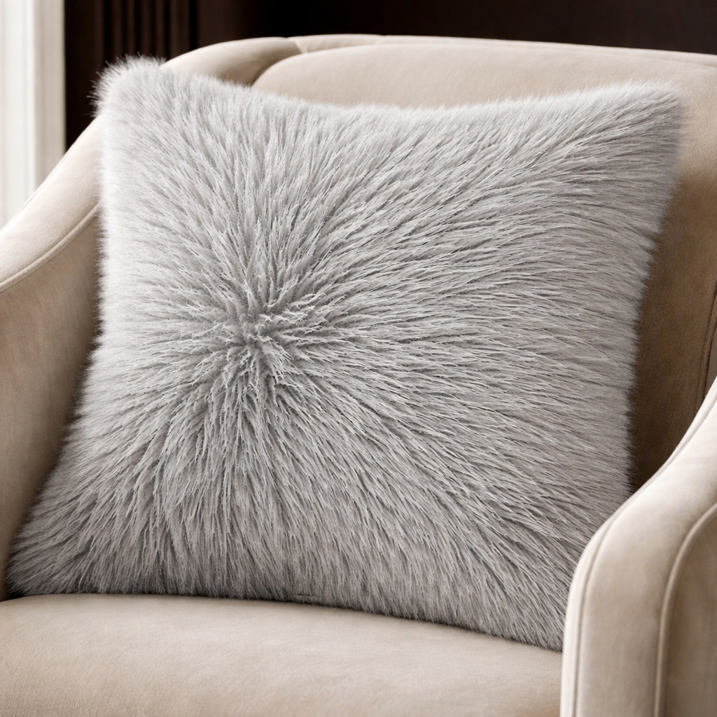 Malini Accessories Malini Large Tibet Grey Cushion House of Isabella UK