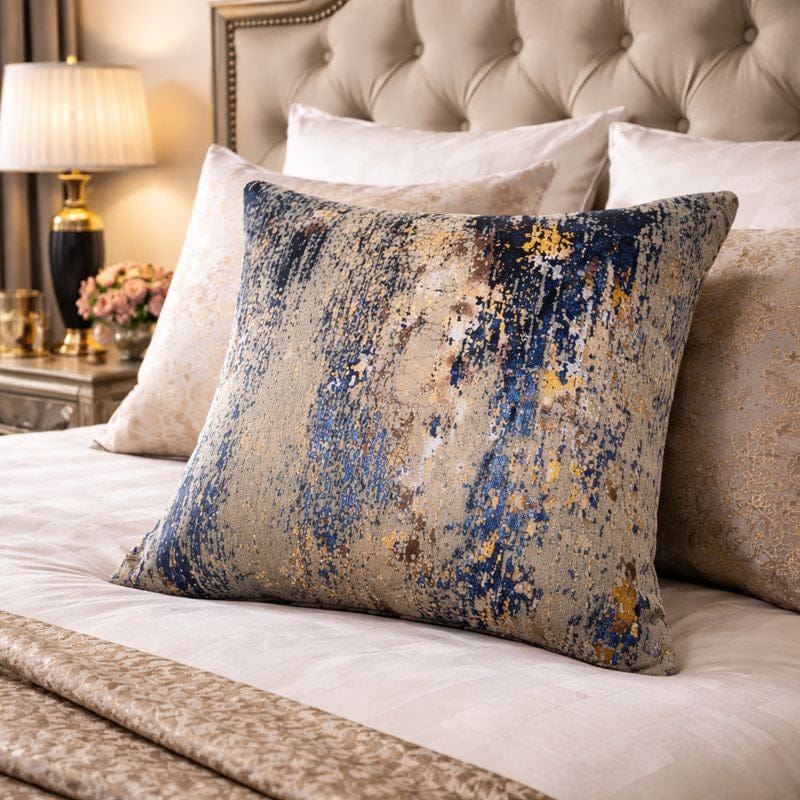 Malini Accessories Malini Large Torcello Navy Cushion House of Isabella UK