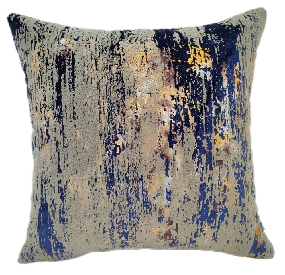 Malini Large Torcello Navy Cushion.