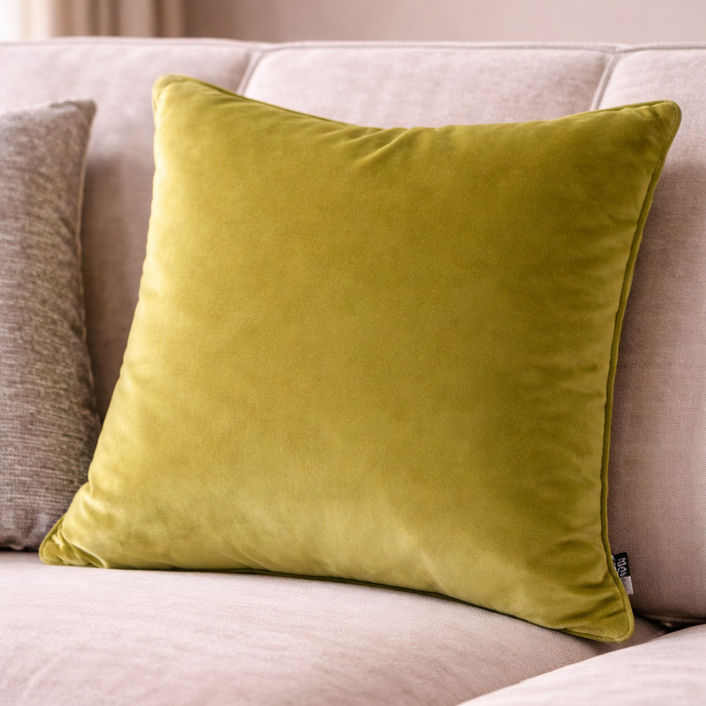 Malini Accessories Malini Luxe Acidgreen Cushion House of Isabella UK
