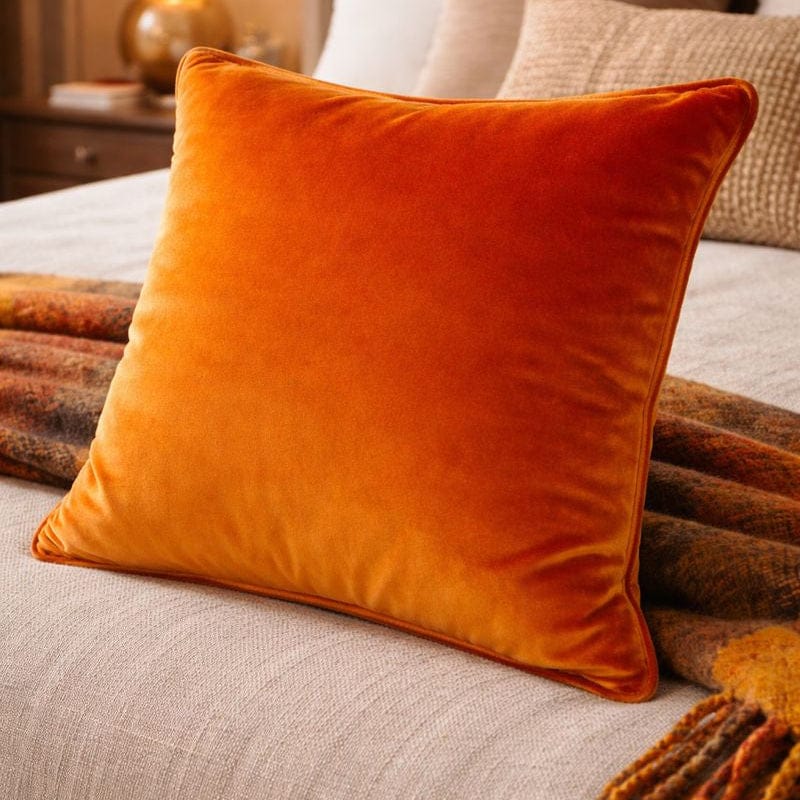 Malini Accessories Malini Luxe Orange Cushion House of Isabella UK