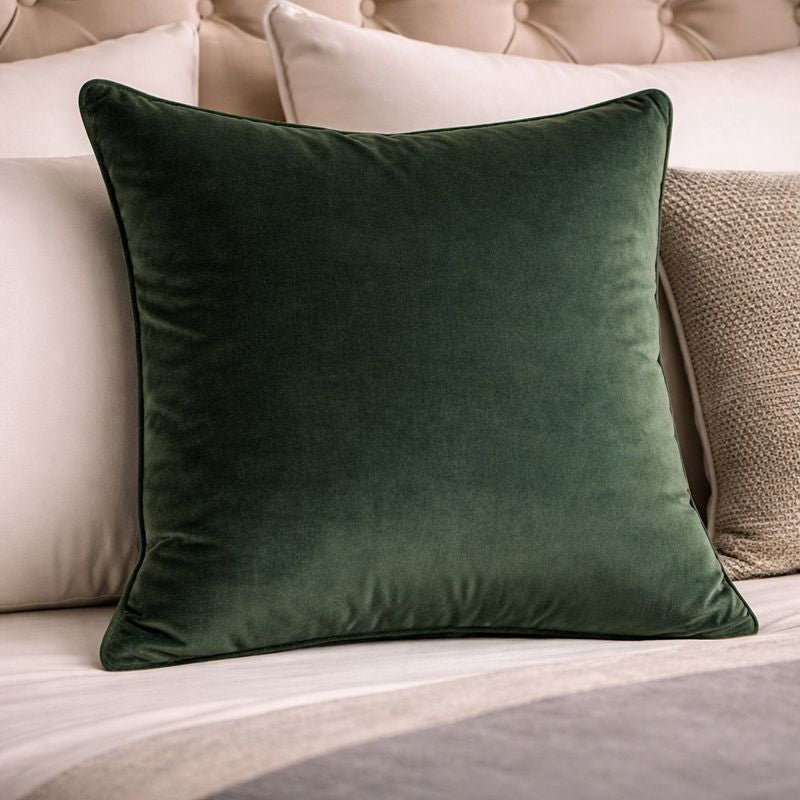 Malini Accessories Malini Luxe Pinegreen Cushion House of Isabella UK