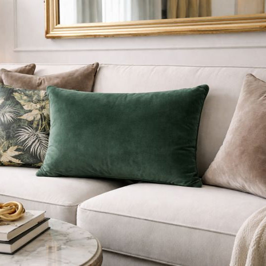 Malini Accessories Malini Luxe Rectangle Eucalyptus Cushion House of Isabella UK