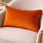 Malini Accessories Malini Luxe Rectangle Orange Cushion House of Isabella UK