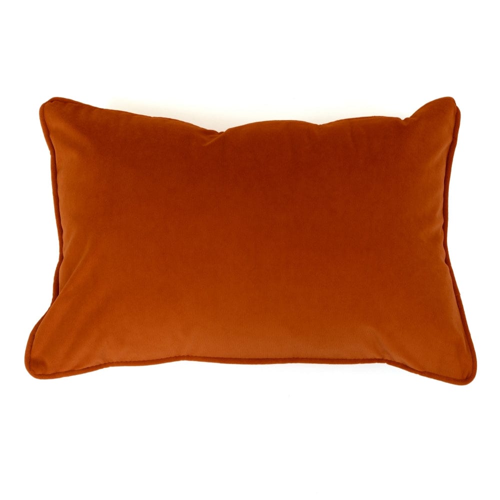 Malini Luxe Rectangle Orange Cushion.