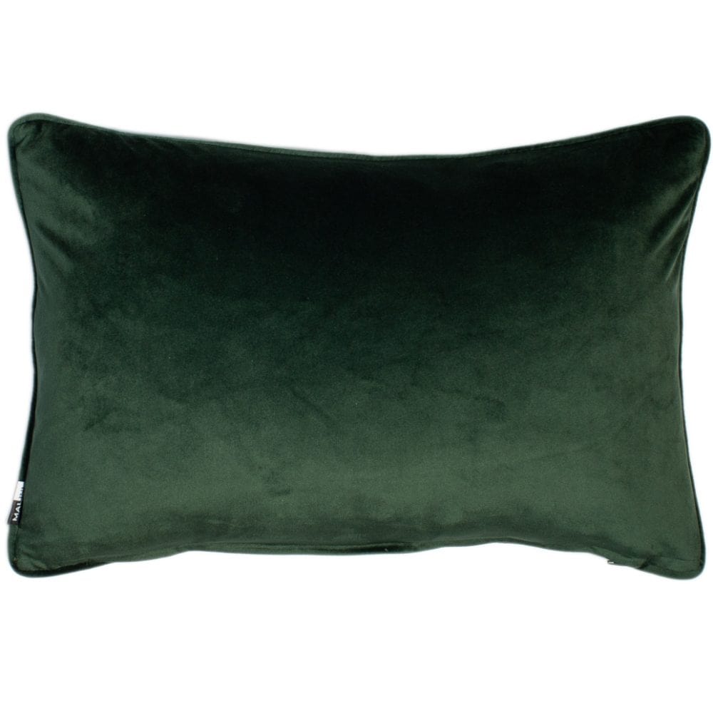 Malini Luxe Rectangle Pinegreen Cushion.