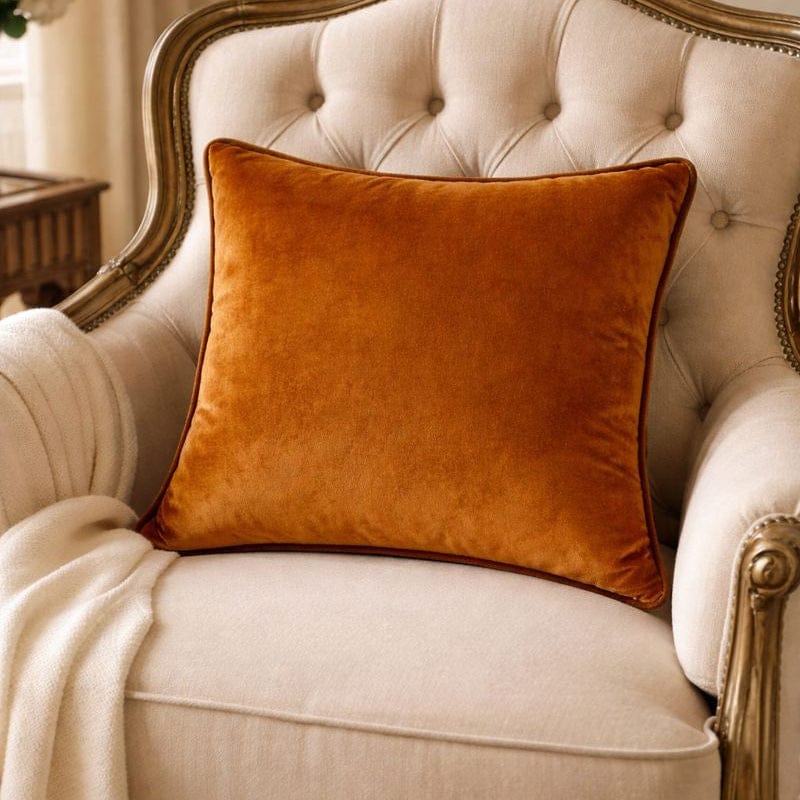 Malini Accessories Malini Luxe Tan Cushion House of Isabella UK