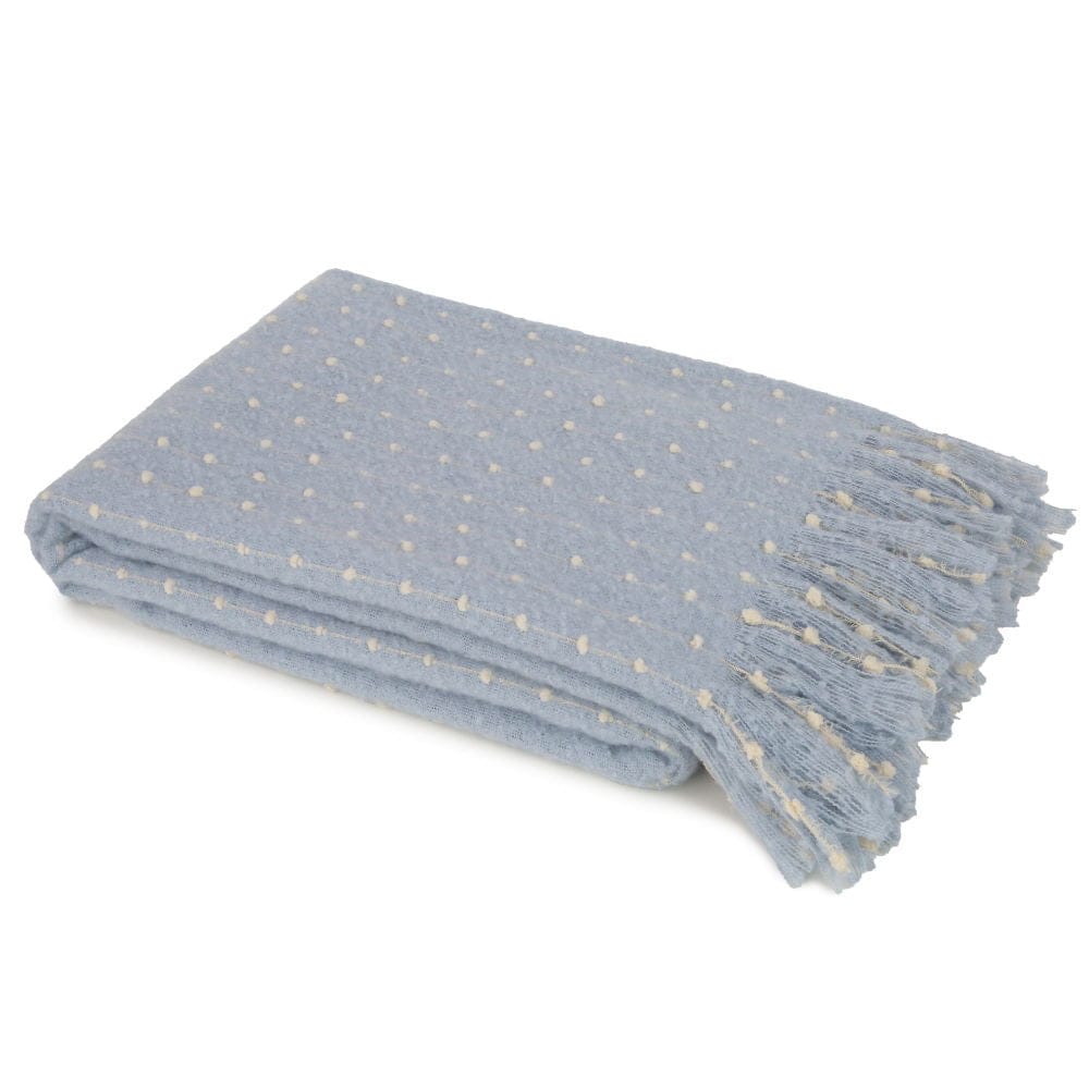 Malini Accessories Malini Maisie Blue Throw House of Isabella UK