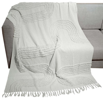 Malini Accessories Malini Meridian Greige Throw House of Isabella UK