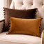 Malini Accessories Malini Nappa Coffee & Tan Cushion House of Isabella UK