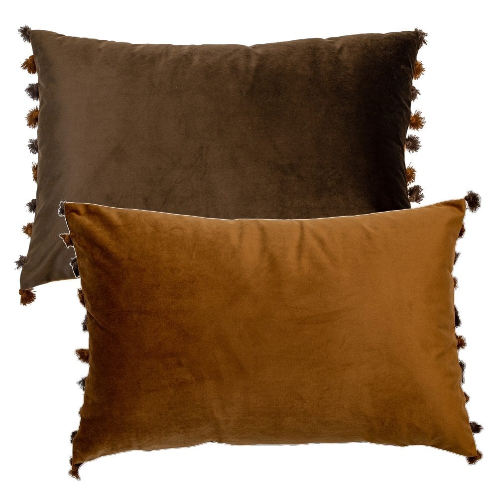 Malini Nappa Coffee & Tan Cushion.