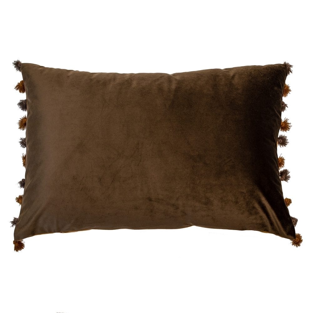Malini Nappa Coffee & Tan Cushion.