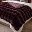 Malini Accessories Malini Raffles Aubergine Throw House of Isabella UK
