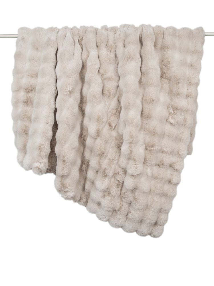 Malini Accessories Malini Raffles Beige Throw House of Isabella UK