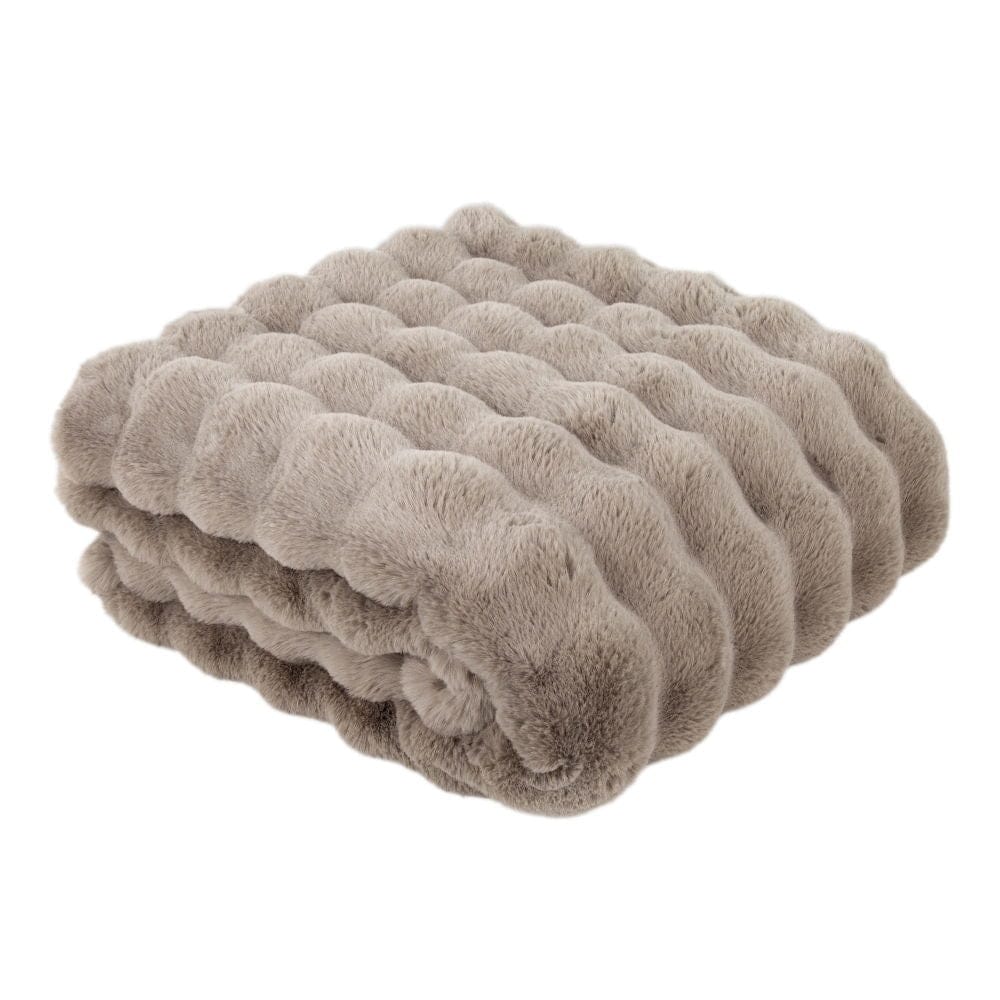 Malini Accessories Malini Raffles Taupe Throw House of Isabella UK