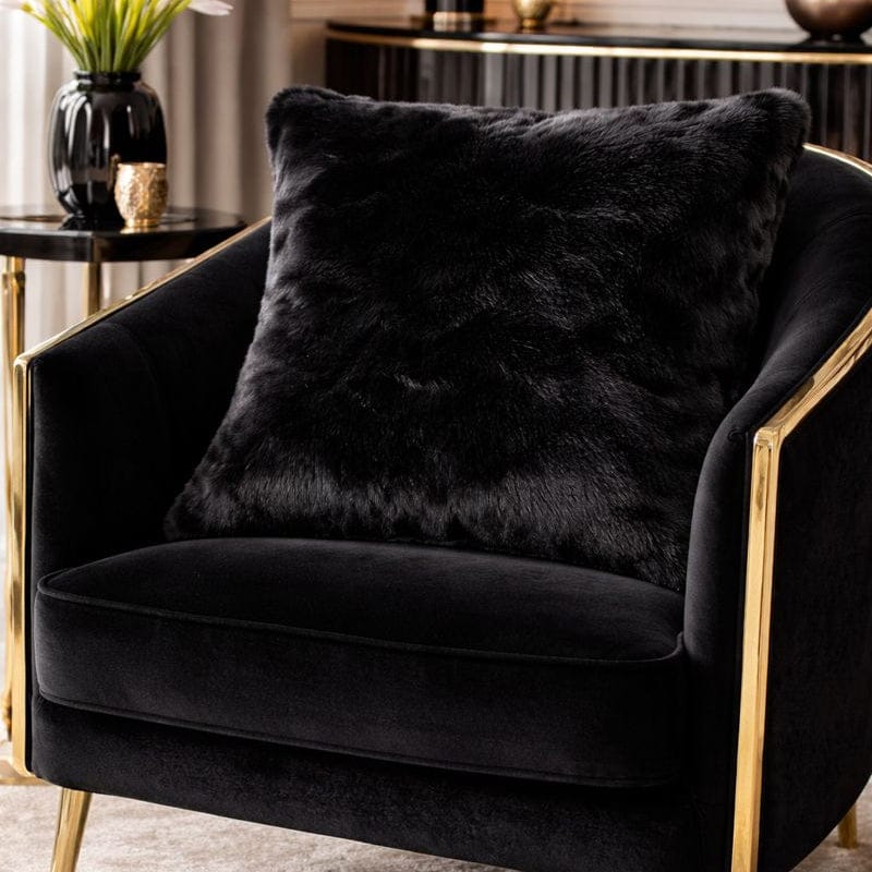 Malini Accessories Malini Rapture Black Cushion House of Isabella UK