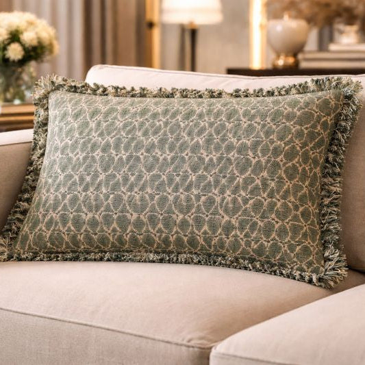 Malini Accessories Malini Ravi Green Cushion House of Isabella UK