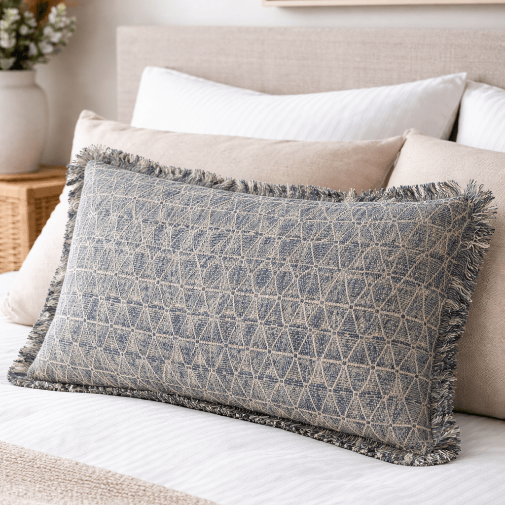 Malini Accessories Malini Ravi Indigo Cushion House of Isabella UK