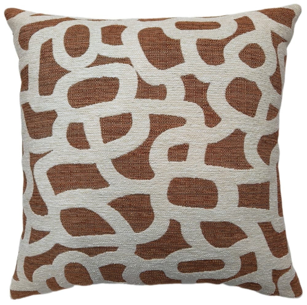 Malini Accessories Malini Scribble Rust Cushion House of Isabella UK