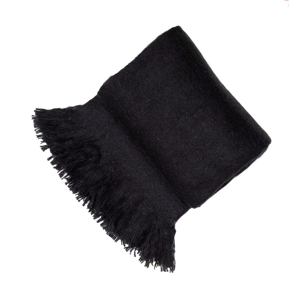 Malini Serena Black Throw.