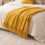 Malini Accessories Malini Serena Mustard Throw House of Isabella UK