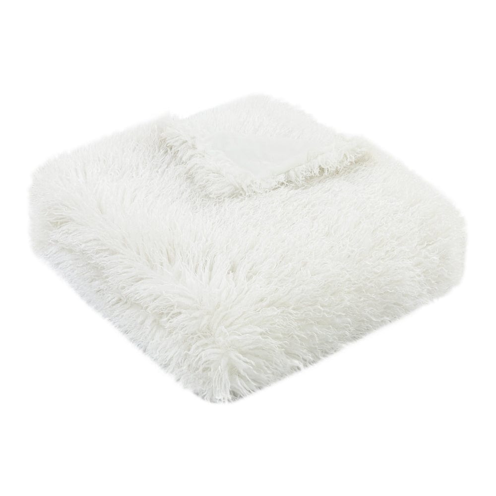 Malini Tibet White Throw.