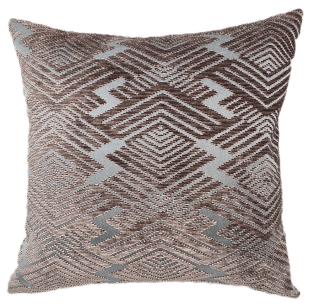 Malini Tram Taupe Cushion.