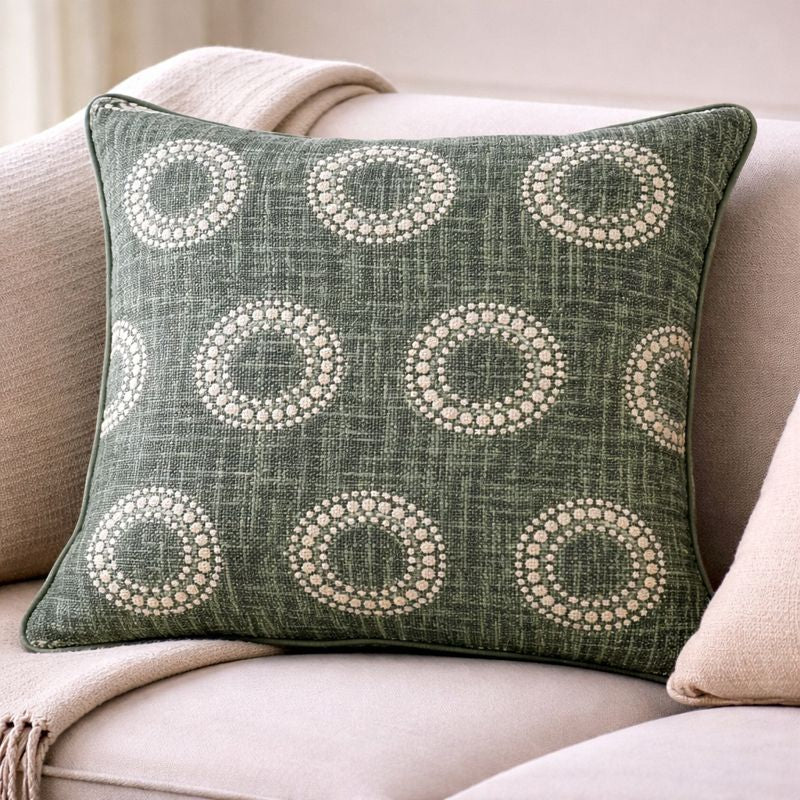 Malini Accessories Malini Una Green Cushion House of Isabella UK