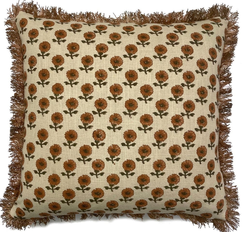 Malini Accessories Malini Vireya Orange Cushion House of Isabella UK