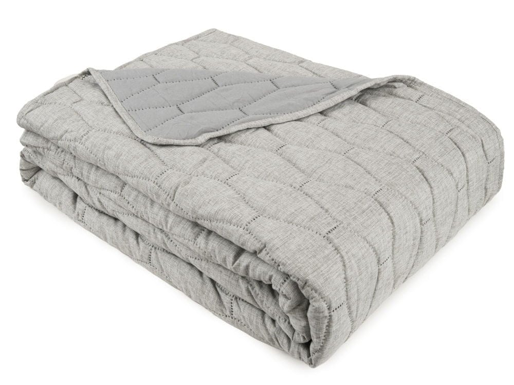 Malini Accessories Malini Winchcombe Grey Double Quilt House of Isabella UK