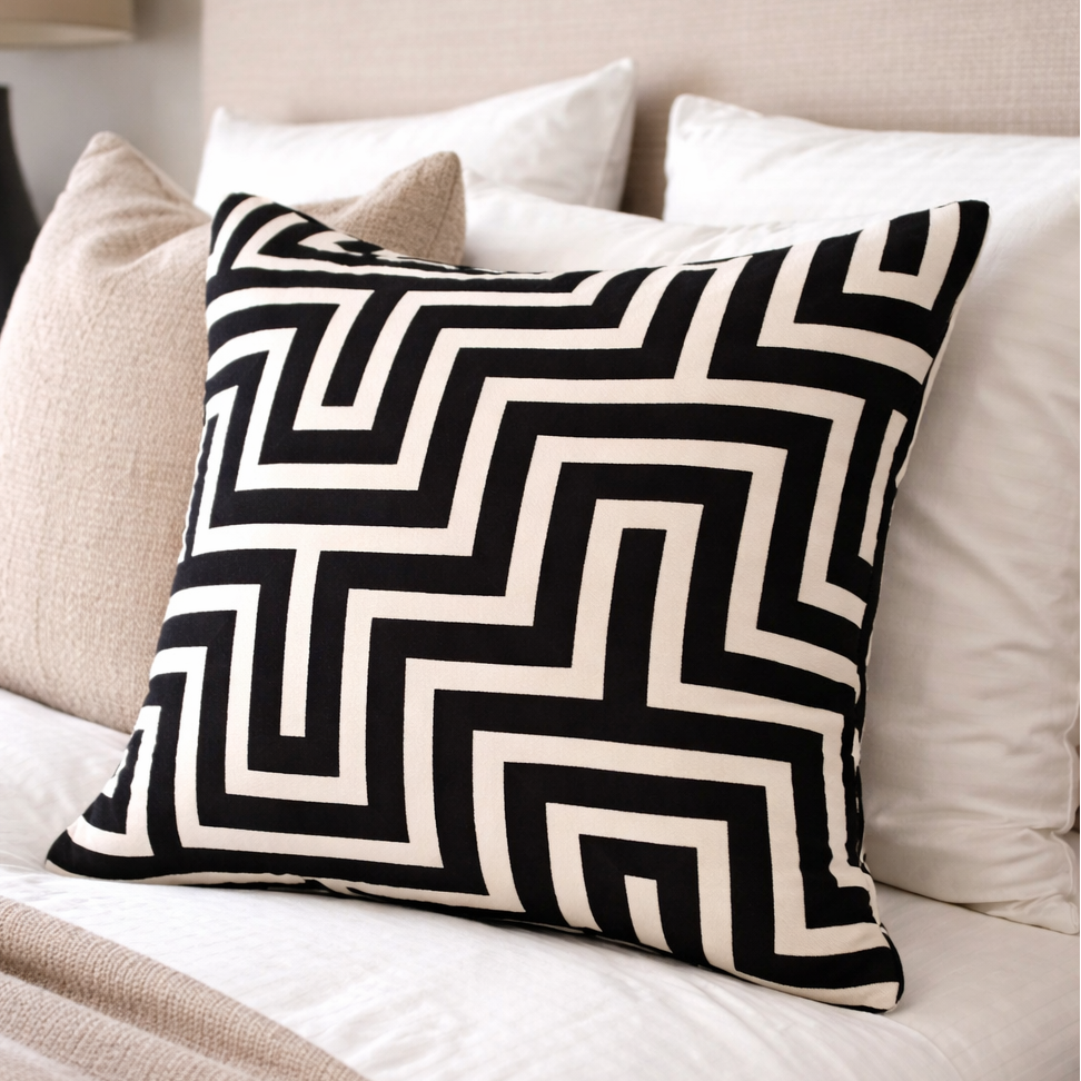 Malini Accessories Paul Moneypenny Amazing Black Cushion House of Isabella UK