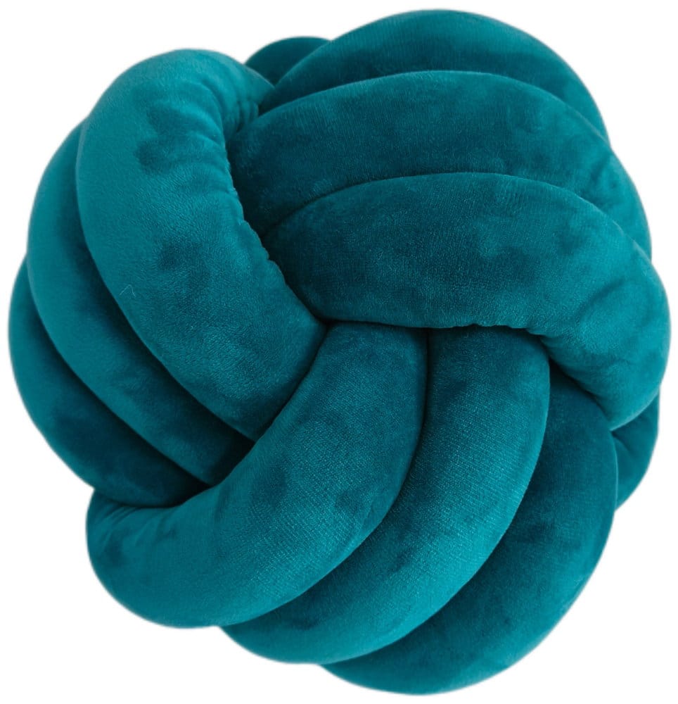 Malini Accessories Paul Moneypenny Ballsup Teal Cushion House of Isabella UK