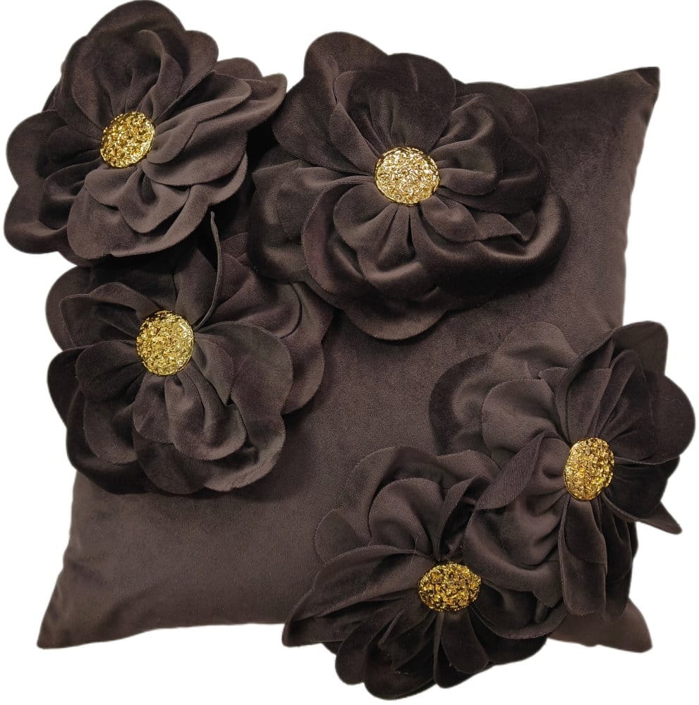 Malini Accessories Paul Moneypenny Bloomingwonderful Choc Cushion House of Isabella UK