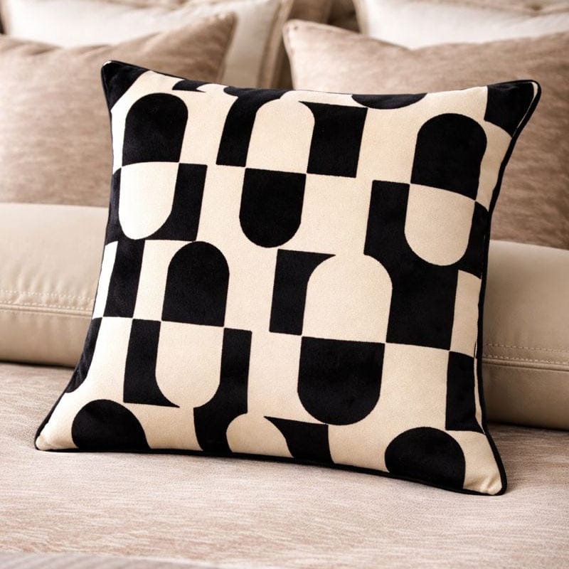 Malini Accessories Paul Moneypenny Chillpill Black Large Cushion House of Isabella UK