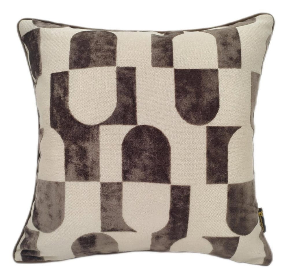 Malini Accessories Paul Moneypenny Chillpill Choc Large Cushion House of Isabella UK