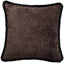 Malini Accessories Paul Moneypenny Curtaincall Chocolate Cushion House of Isabella UK